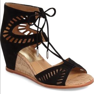 Worn Once! Dolce Vita Black Tie Wedges.